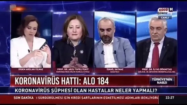 Didem Arslan, canlı yayında koronavirüs hattını aradı