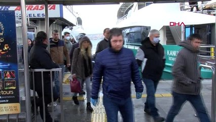 İSTANBUL-BEŞİKTAŞ'TA MEYDANLAR VE SOKAKLAR BOŞ KALDI