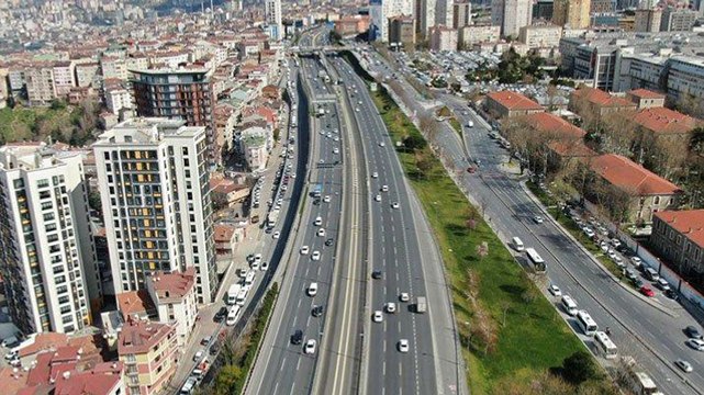 İstanbul trafiğine korona virüs etkisi drone ile görüntülendi