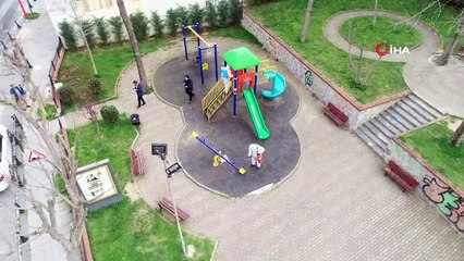 Cadde ve Sokakları Temizleyen Temizlik Ordusu Havadan Görüntülendi