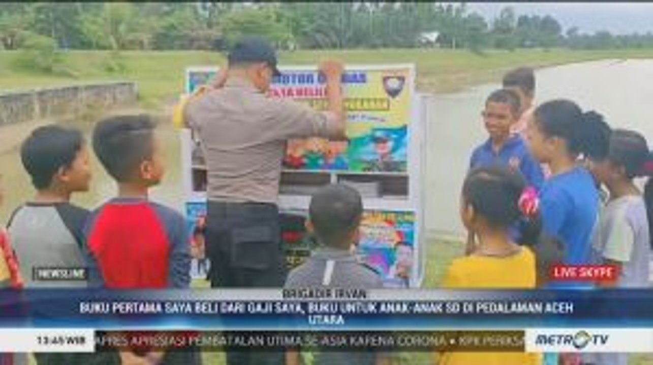 Brigadir Irvan, Sosok Peduli Literasi di Pedalaman Aceh Utara