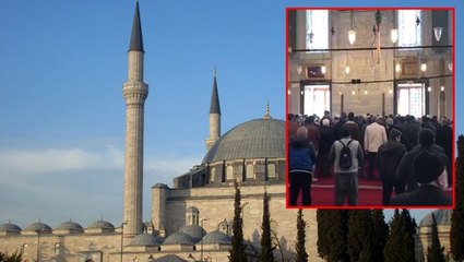 İstanbul Yavuz Selim Camii'nde cemaatle namaz kılma tartışması yaşandı