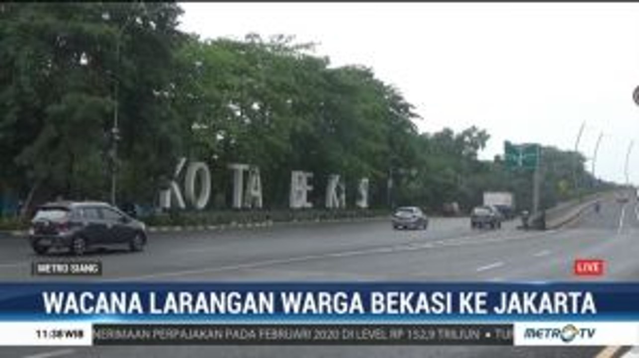 Wacana Larangan Warga Bekasi ke Jakarta untuk Cegah Penyebaran Covid-19