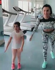 جيني أسبر تمارس الرياضة بالفيزون .. شاهد