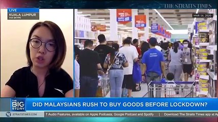 corona virus day1 lockdown in malaysia