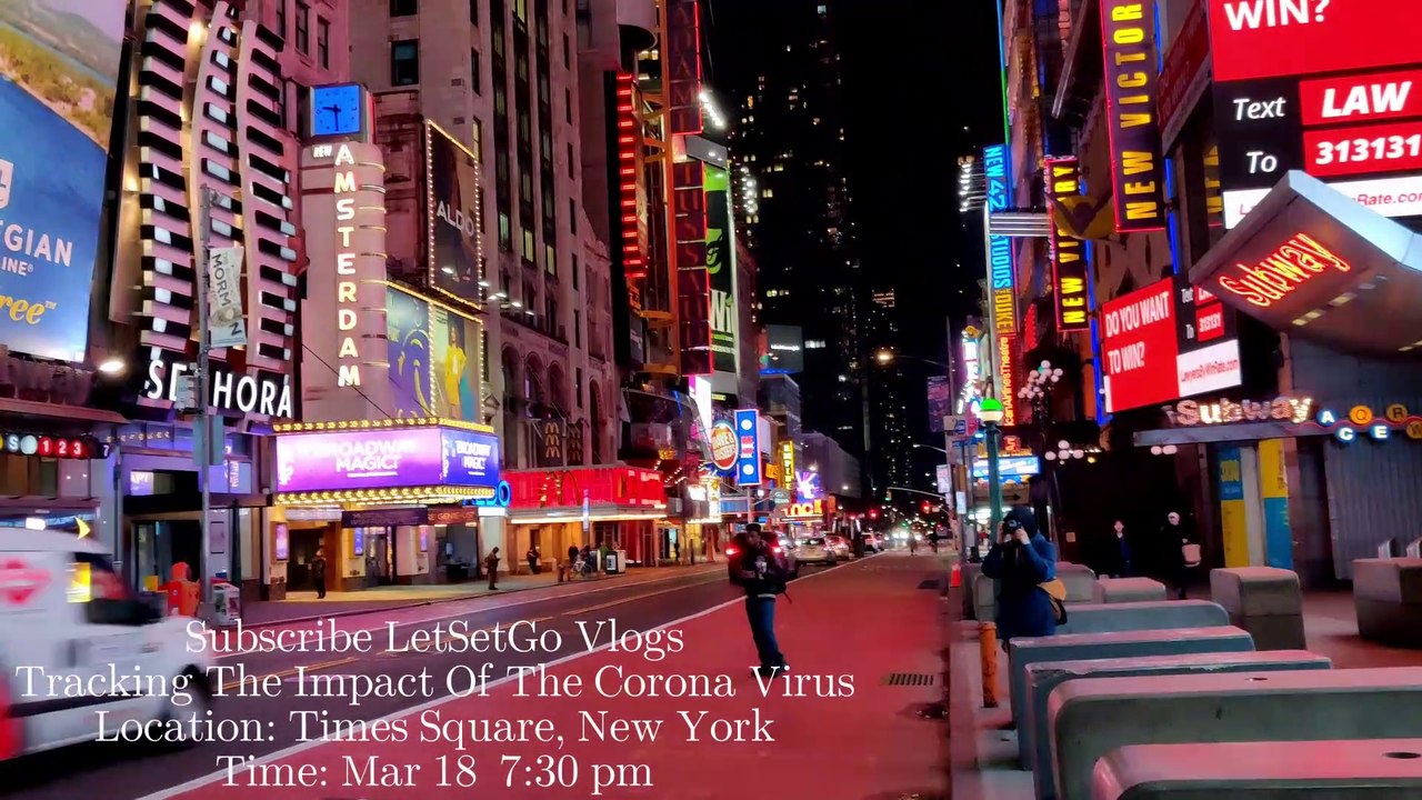 Corona Virus Panic In New York Times Square Tour | Most Visited Tourist Attractions In The World |