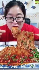 Download Video: Eating Show Mukbang Asmr   [Eat mini octopus, eat turkey noodles, fried chicken nuggets, eat fatty meat, eat big lobster, eat blood sausage and other foods, all kinds of wonderful food]