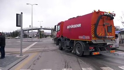 Umreden gelenlerin yerleştirildiği Gölbaşı'ndaki yurtlara özel dezenfeksiyon