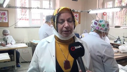 Manisa bir lise tarafından yıkanıp tekrar kullanılabilen maske üretilmeye başlandı