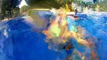 Buceando con Iker en la piscina