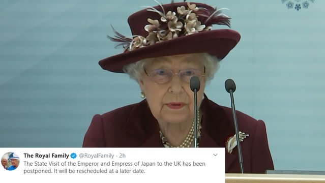 La Reina Isabel II suspende el viaje del Emperador de Japón