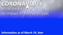 Coronavirus in the North East: March 18 data