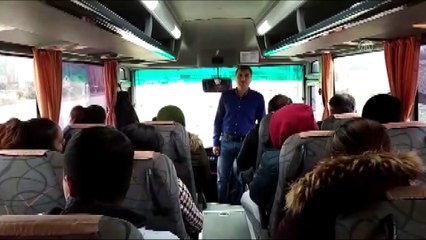 Otobüse yolcu gibi binen jandarma personeli, kural ihlali yapan sürücüleri belirledi - KASTAMONU