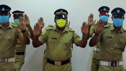 - Hint polisinden korona virüsüne karşı el yıkama dansı