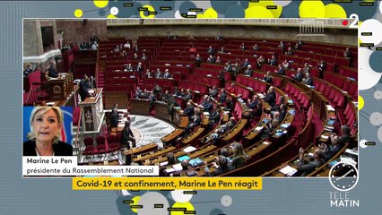 Coronavirus :  "Tout a été fait très tardivement", pense Marine Le Pen