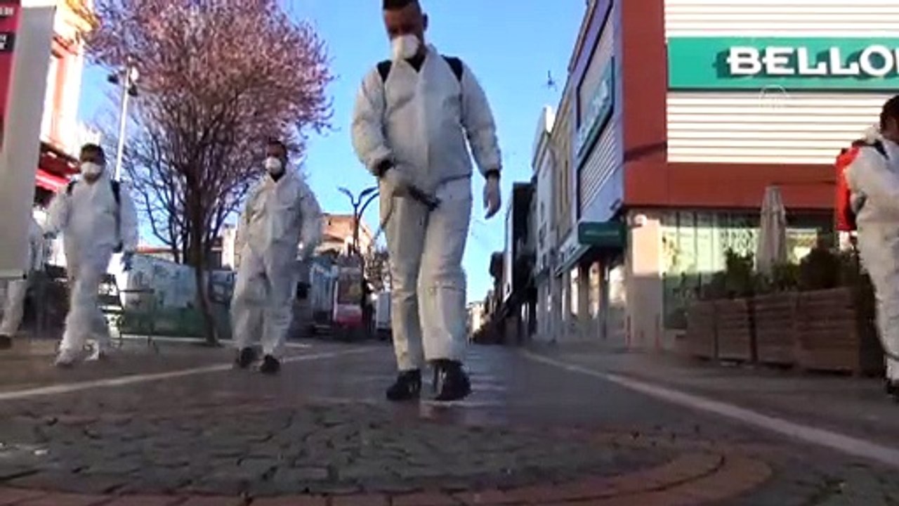 Edirne Belediyesi dezenfekte çalışmalarını sürdürüyor - EDİRNE