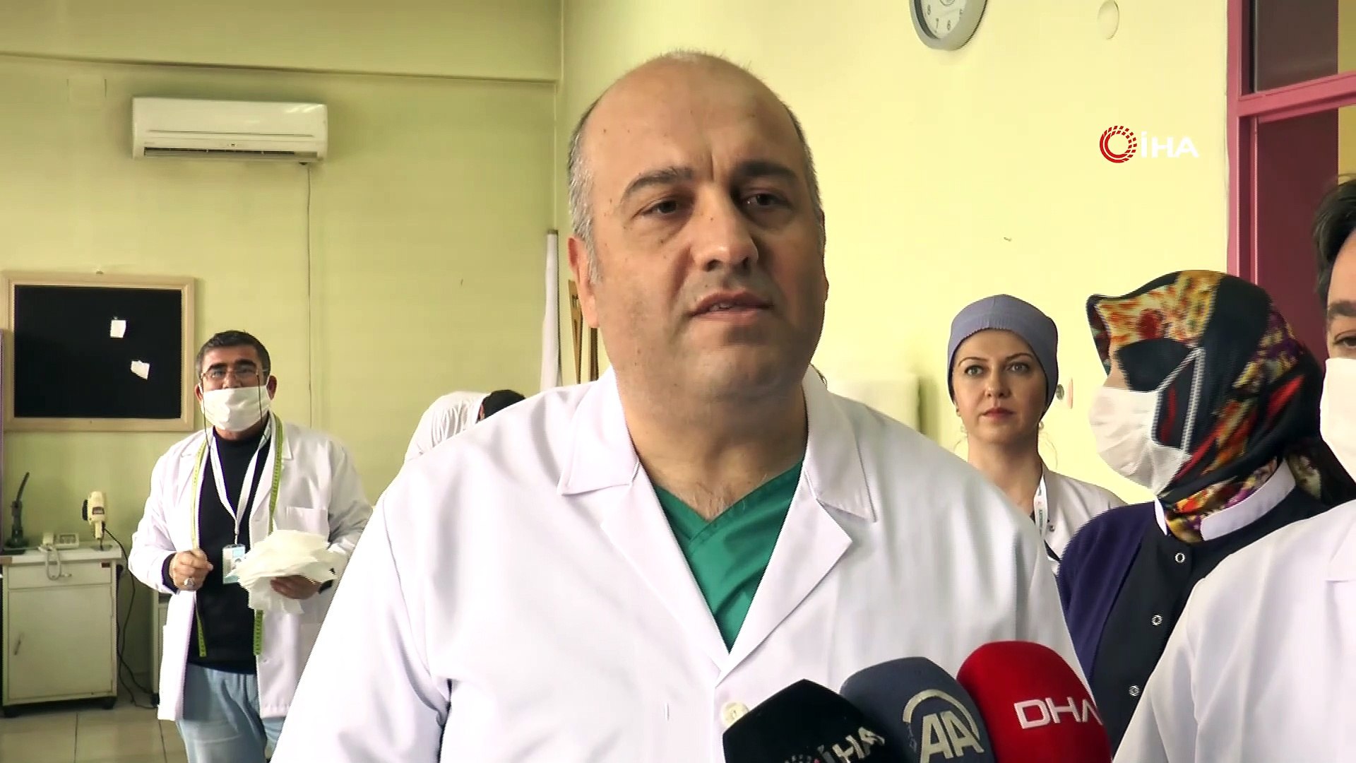 kayseri devlet hastanesi personeli maske uretimine basladi dailymotion video