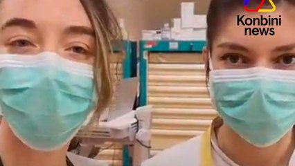 Le message de remerciements d'infirmières aux applaudissements des Français