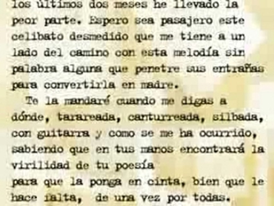 Ricardo Arjona - Carta a Sabina