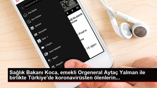 Sağlık Bakanı Koca, emekli Orgeneral Aytaç Yalman ile birlikte Türkiye'de koronavirüsten ölenlerin...