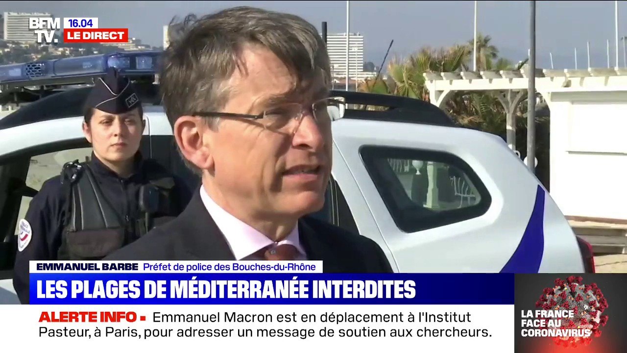 Interdiction des plages des Bouches-du-Rhône: "C'est le meilleur moyen de dissuader nos compatriotes" Préfet de police