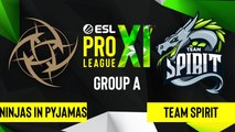 CSGO - Ninjas in Pyjamas vs. Team Spirit [Mirage] Map 1 - ESL Pro League Season 11 - Group A