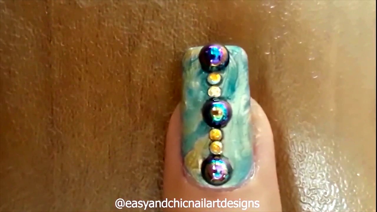 NAIL ART TUTORIAL -NAIL ART DESIGN 2020 -HOW TO MARBLE?- FOR BEGINNERS