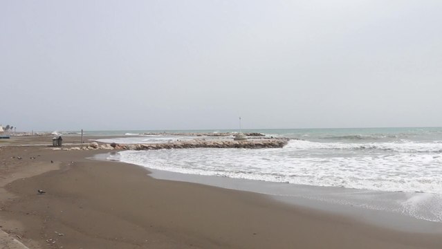 Playas de Málaga vacías