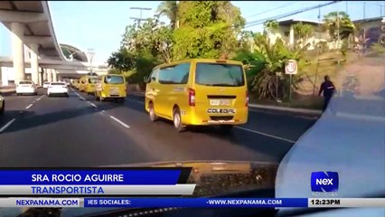 Descargar video: Conductores de busitos colegiales realizan caravana tras suspensión de clases - Nex Noticias