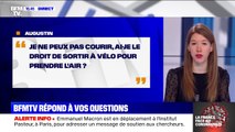 Je ne peux pas courir, ai-je le droit de sortir à vélo pour prendre l'air ?