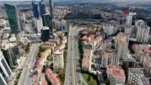 Koronavirüs günlerindeki İstanbul trafiği havadan görüntülendi