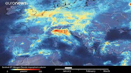 Economic lockdown 'reduces global pollution levels' - European Space Agency