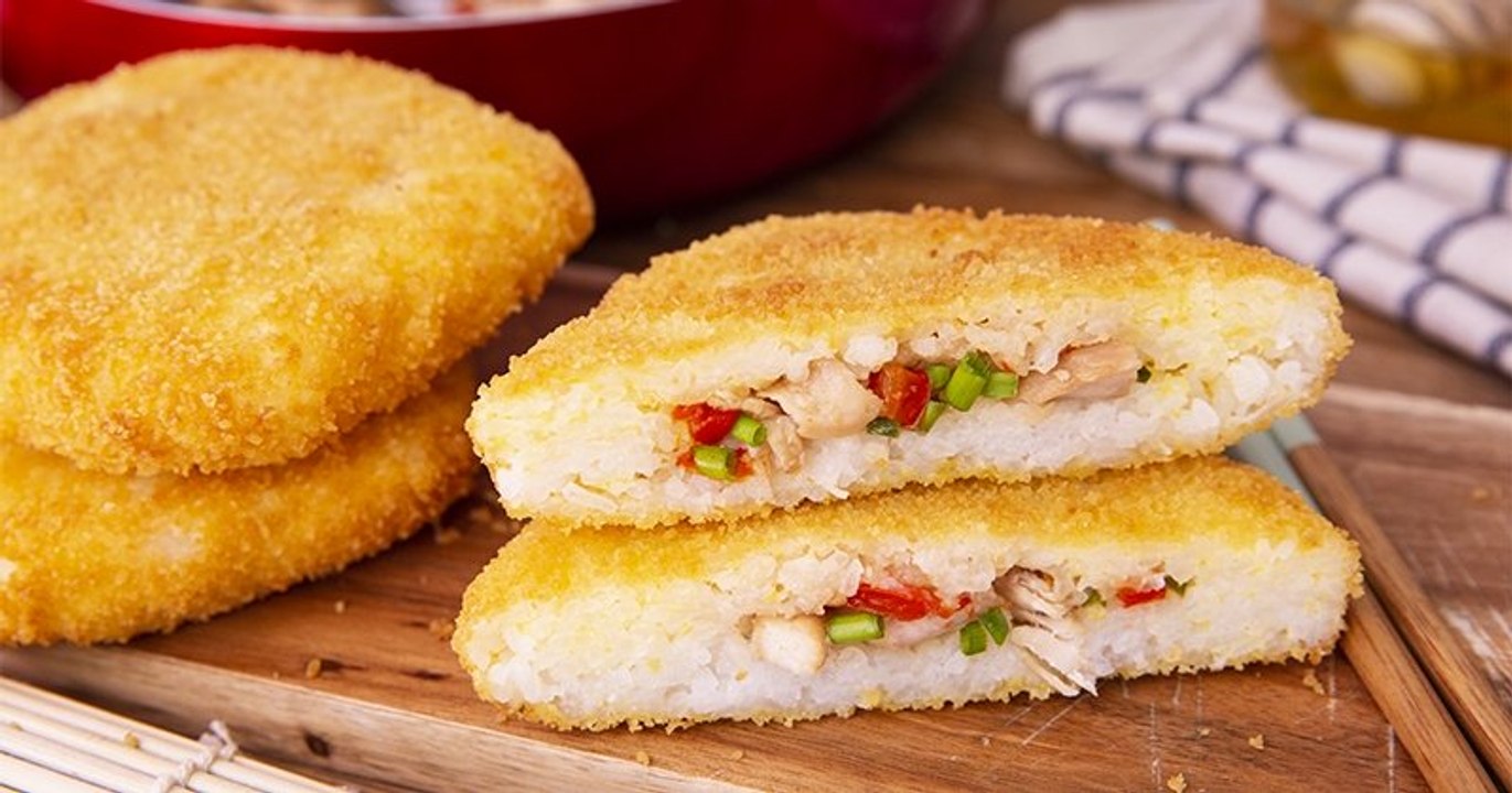 Voyagez avec nos croustillantes galettes de poulet et riz teriyaki