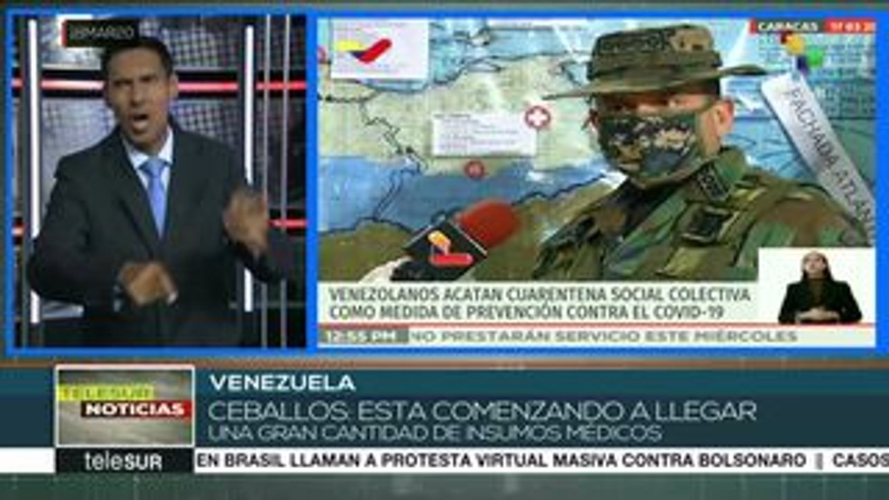 Arriban a Venezuela insumos médicos ante pandemia por COVID-19