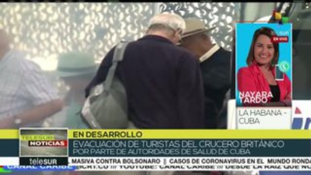 Cuba: en viaje aéreo turistas de crucero británico regresan a casa