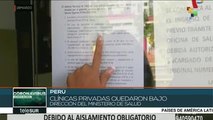 Clínicas privadas de Perú quedan bajo la dirección del Min. de Salud