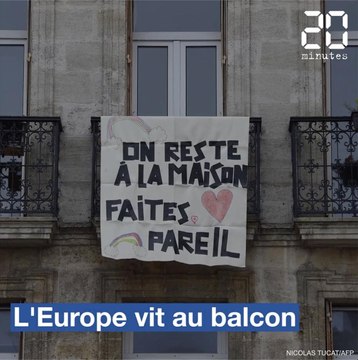 Coronavirus : Italie, Espagne, France, Belgique, les citadins européens vivent au balcon
