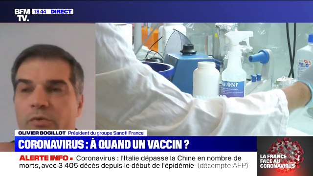 Coronavirus: selon le président de Sanofi France, des centaines de chercheurs travaillent sur un vaccin depuis plusieurs semaines