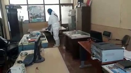 تعقيم وتطهير ديوان عام محافظة شمال سيناء لمواجهة "كورونا"