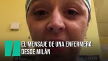 El llamamiento de una enfermera en Italia: 