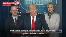 Donald Trump Says Malaria Drug Chloroquine Has Been Approved By FDA For Coronavirus