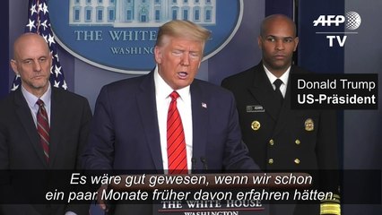 Trump attackiert wegen Coronavirus erneut China