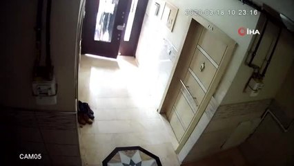 Arnavutköy'de ayakkabı hırsızlığı kamerada