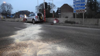 Walcourt: embardée sur la N5 à Somzée (19.03.2020)