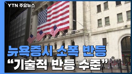 뉴욕증시 소폭 반등..."성인 천달러 자녀 5백달러" / YTN