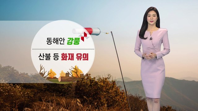 [날씨] 오늘 동해안 밤사이 강풍 유의...대형 산불 조심 / YTN