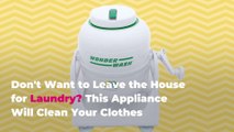 Don't Want to Leave the House for Laundry? This Compact Appliance Will Clean Your Clothes