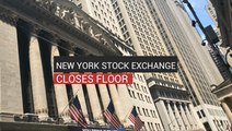 New York Stock Exchange Closes Trading Floor