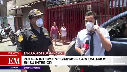 Edición Mediodía: Policía intervino gimnasio con usuarios en su interior