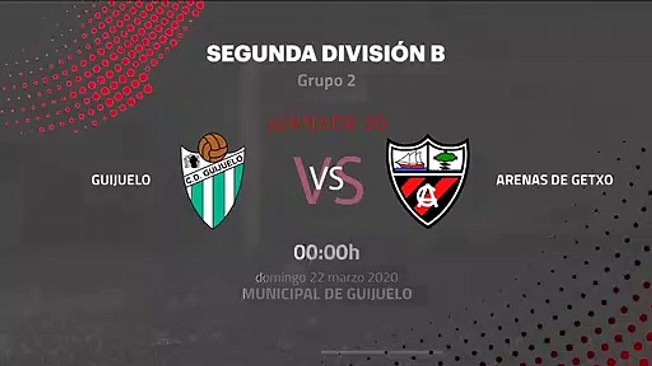 Previa partido entre Guijuelo y Arenas de Getxo Jornada 30 Segunda División B